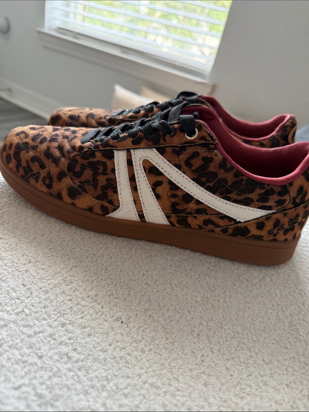 Cheetah slip on sneakers